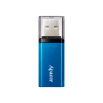 Apacer AP32GAH25CU-1  USB 3.2 Gen 1 Flash Drive, Up to 100MB/s Read Speed, Compact Metal Design - Ocean Blue - Image 2