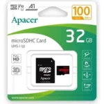 Apacer AP32GMCSH10UB-R  microSD Card ,Up to 100MB/s Read Speed, MicroSD Card for Everyday Storage