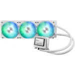 ASUS MAX Gaming LC 360 ARGB LCD 360mm AIO CPU Liquid Cooler, 2.4-inch IPS LCD, ARGB Fans, AMD AM5 & AM4/Intel LGA 1851 & 1700 Supported - White