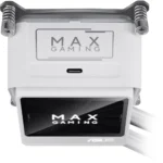 ASUS MAX Gaming LC 360 ARGB LCD 360mm AIO CPU Liquid Cooler, 2.4-inch IPS LCD, ARGB Fans, AMD AM5 & AM4/Intel LGA 1851 & 1700 Supported - White - Image 3
