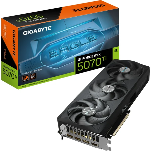 GIGABYTE GeForce RTX 5070 Ti EAGLE OC SFF 16G Graphics Card, PCIe 5.0, GDDR7, GV-N507TEAGLE OC-16GD