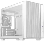 ID-COOLING FLOW 500 AIR Micro-ATX Mini Tower PC Case, Tempered Glass, USB Type-C, 3x Pre-Installed Fans - White