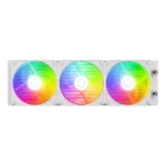 ID-COOLING SL360 V2 360mm ARGB AIO Liquid CPU Cooler, 2.1-Inch LCD Display, 350W TDP, PWM ARGB Fans, Intel LGA1851/1700, AMD AM5/AM4 - White - Image 3