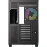 ID-COOLING VIEW 510 ARGB ATX Mid-Tower PC Case, Tempered Glass, USB Type-C, 4x Pre-Installed Fans - Black - Image 4