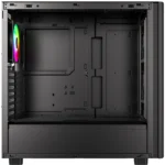 ID-COOLING WARE 510 ARGB ATX Mid-Tower PC Case, Tempered Glass, USB Type-C, 4x Pre-Installed Fans - Black - Image 3