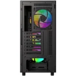 ID-COOLING WARE 510 ARGB ATX Mid-Tower PC Case, Tempered Glass, USB Type-C, 4x Pre-Installed Fans - Black - Image 4