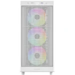 ID-COOLING WARE 510 ARGB ATX Mid-Tower PC Case, Tempered Glass, USB Type-C, 4x Pre-Installed Fans - White - Image 2