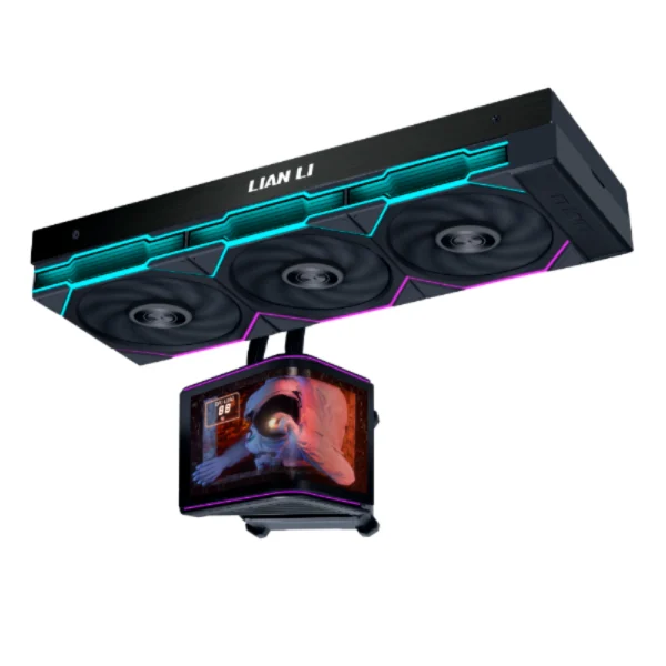LIAN LI HydroShift II OLED Curved 360TL 360mm AIO CPU Liquid Cooler with 6.67-inch 2K Curved OLED Display, UNI FAN TL FLEX, L-Connect 3