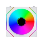 LIAN LI UNI FAN SL-INF FLEX 3 Pack 120mm ARGB PWM Case Fans, Infinity Mirror, Fluid Dynamic Bearing, L-Connect 3 Support (w/ L-Wireless Controller) - White - Image 2