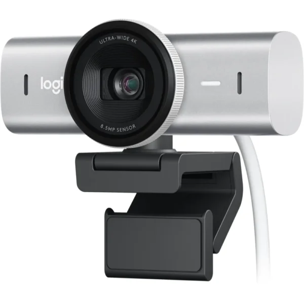 Logitech 960-001550 MX BRIO Master Series 4K Ultra HD Collaboration and Streaming Webcam - Pale Gray