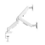 MXG EMA-24W Economical Mechanical Spring Dual Monitor Arm – White - Image 2