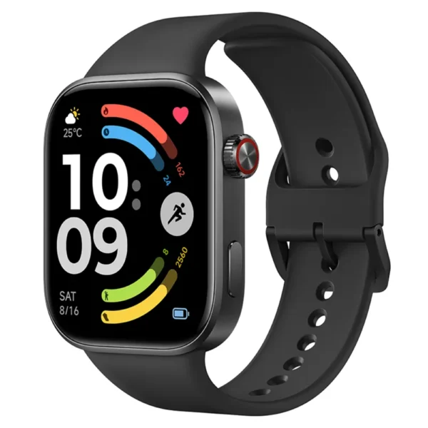 Xiaomi BHR08CIGL Redmi 6 Smart Watch with 2.07-Inch AMOLED Display, Bluetooth Calling, Built-in GNSS, 5ATM – Black