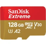 SanDisk Extreme SDSQXAA-128G-GN6MN microSD Card, Up to 190MB/s Read Speed, A2, U3, V30, 4K UHD Memory Card - 128GB - Image 2