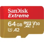 SanDisk Extreme SDSQXAH-064G-GN6MN microSD Card, Up to 170MB/s Read Speed, A2, U3, V30, 4K UHD Memory Card - 64GB - Image 2