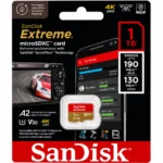 SanDisk Extreme SDSQXAV-1T00-GN6MN microSD Card, Up to 190MB/s Read Speed, A2, U3, V30, 4K UHD Memory Card - 1TB