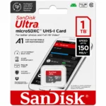 SanDisk Ultra SDSQUAC-1T00-GN6MN Card, Up to 150MB/s Read Speed, A1 App Performance, UHS-I Memory Card with SD Adapter - 1TB