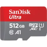 SanDisk Ultra SDSQUAC-512G-GN6MN microSD Card, Up to 150MB/s Read Speed, A1 App Performance, UHS-I Memory Card with SD Adapter - 512GB - Image 2