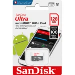 SanDisk Ultra SDSQUNR-128G-GN6MN microSD Card, Up to 100MB/s Read Speed, UHS-I Class 10 Memory Card for Smartphones, Tablets & Cameras - 128GB