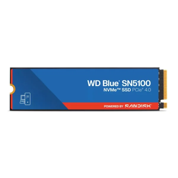Western Digital 1TB WD Blue SN5100 NVMe SSD, PCIe Gen 4.0, Up to 7100MB/s Read, 6700MB/s Write, M.2 2280, 600TBW