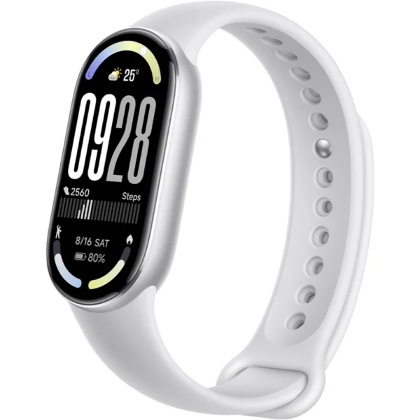 Xiaomi BHR07PSGL Smart Band 10 Fitness Tracker with 1.72-Inch AMOLED Display, Health Monitoring, 5ATM – SiIver