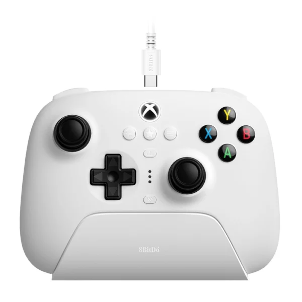 8BitDo Ultimate 3-Mode Controller, Hall Effect Joysticks and Triggers, Pro Back Paddles, 2.4G Wireless and Bluetooth, Wired USB for Xbox Series X|S and Xbox One, Officially Licensed - White