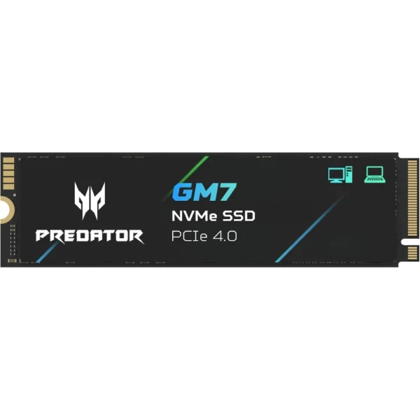 Acer Predator GM7 PCIe 4.0 NVMe M.2 SSD, Up to 7400MB/s Read and 6500MB/s Write, PCIe Gen4 x4, NVMe 2.0, HMB and SLC Cache, M.2 2280, PS5 Compatible - 2TB
