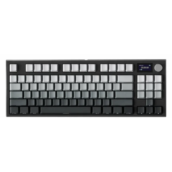 ATTACK SHARK K86 Wireless Mechanical Keyboard, 75% Layout, 87 Keys, TFT Color Display & Knob, 3-Mode Connection, Gasket Mount, Triple Sound Absorbing Foam, Programmable RGB,  Linear Blue Whale Switches - Moonlit Night