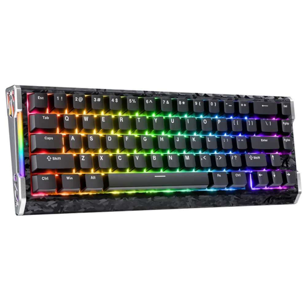 ATTACK SHARK R68 HE Rapid Trigger Wired Magnetic Gaming Keyboard, 60%, Carbon Fiber, 8KHz Polling Rate, 0.005mm RT Accuracy, Support RT/Snap Tap/DKS/MT/TGL – Black