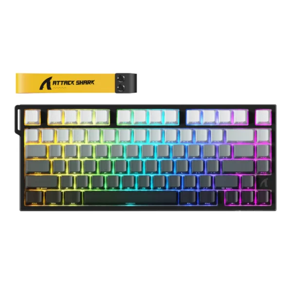 ATTACK SHARK R82 HE Rapid Trigger 8K Wired Mechanical Keyboard, Magnetic Switch with 0.005MM RT - Black Gradient