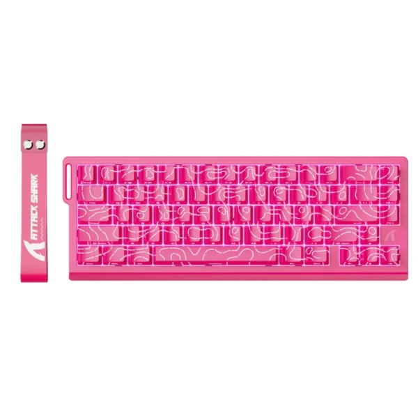 ATTACK SHARK X68 HE 60% Wired Gaming Keyboard Rapid Trigger - Pink Contours