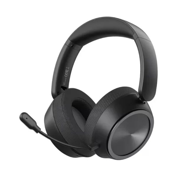 AULA A600 Wireless Gaming Headset, True Quad-Mode Bluetooth, 2.4GHz Wireless, USB and 3.5mm Wired, 53mm Hi-Res Drivers, Detachable Pro Mic, 2000mAh Battery - Classic Black