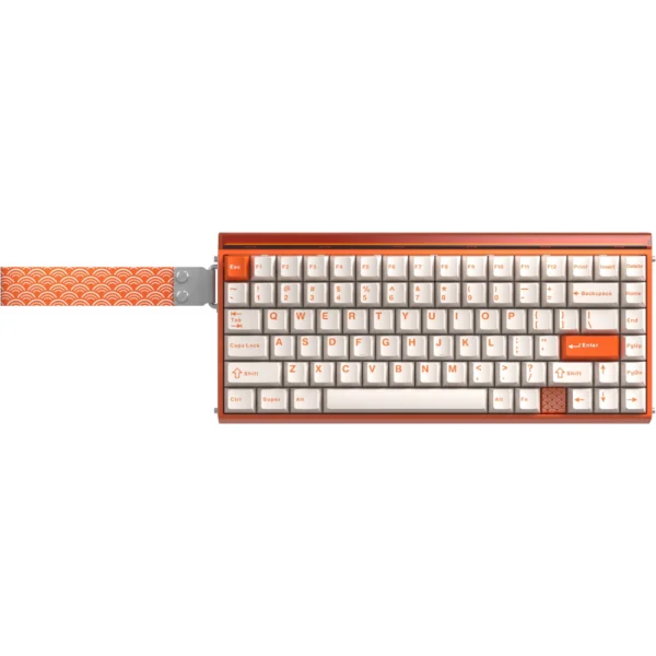 AULA Hero 75 HE Tri-Mode Magnetic Gaming Keyboard, 75% 84-Key Layout, 8K Wireless Polling, 0.005mm Rapid Trigger, Hall Effect Switches, 8000mAh Battery, RGB, PBT Keycaps - Energy Orange (Autumn) - Lingyun Magnetic Switch