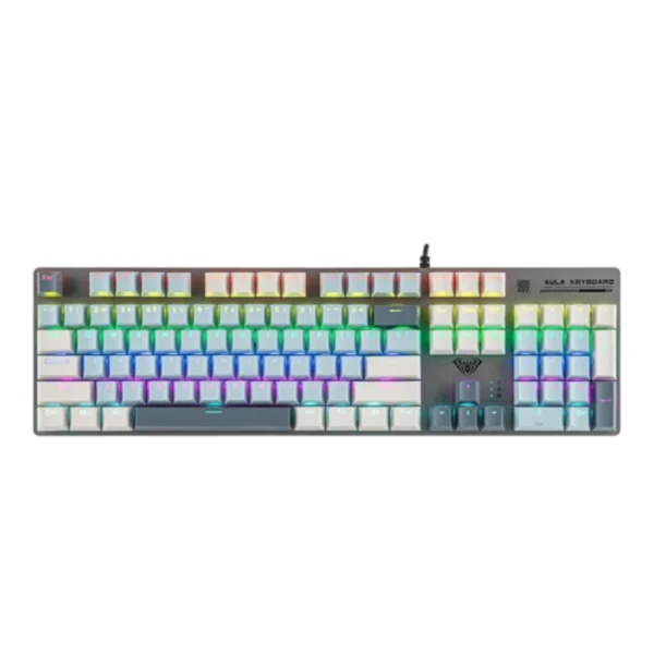 AULA S500 Wired RGB Mechanical Gaming Keyboard, Blue Switch - Light & Dark Blue