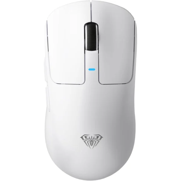 AULA SC680 Tri-Mode Wireless Gaming Mouse, PAW3395 Sensor, Adjustable 26000 DPI, Supports Bluetooth 5.0, 2.4GHz, USB-C Wired - White