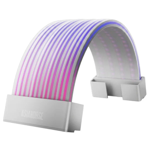 AsiaHorse Aurora Learn ARGB PSU Cable Cover V1 3x8-pin - White - Image 1