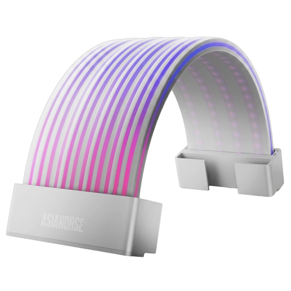 AsiaHorse Aurora Learn ARGB PSU Cable Cover V1 3x8-pin - White - Image 1