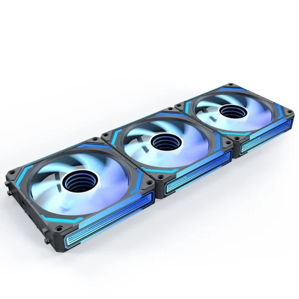 AsiaHorse CosmiQ 120mm ARGB PWM Case Fan, 1-Pack, Reverse Blade - Black - Image 1