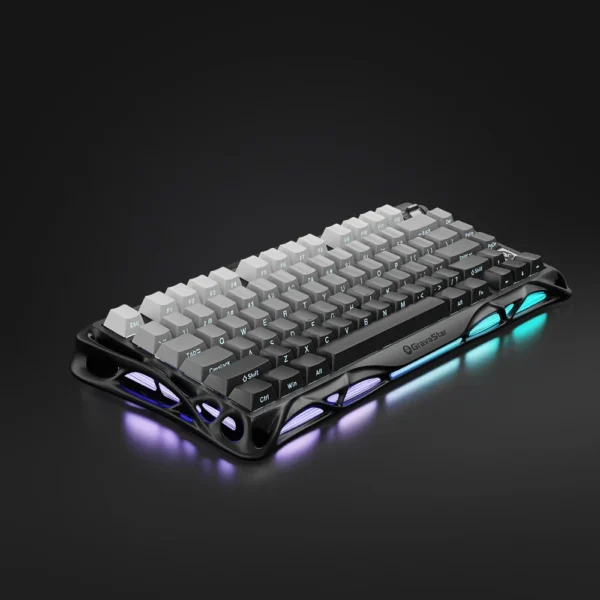 Gravastar Mercury K1 75% Wireless Mechanical Keyboard - Gradient Black - Image 1
