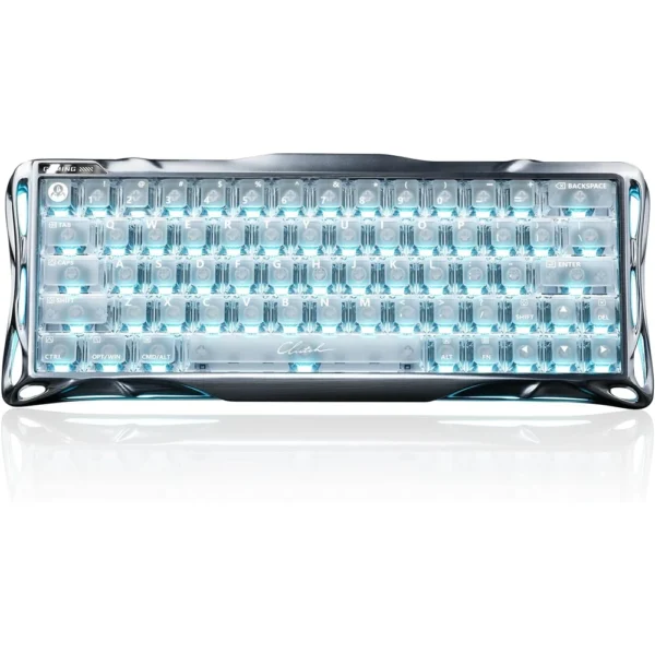 Gravastar Mercury V60 Pro Silver Frost 60% Hall-Effect Magnetic Gaming Keyboard - Silver Frost