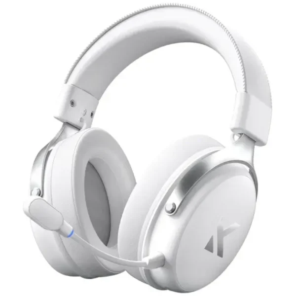MCHOSE V9 Pro Wireless Gaming Headset, 53mm Bio-Cellulose Drivers, 7.1 Surround Sound, AI Noise-Canceling Microphone, 250-Hour Battery, Support 2.4GHz and Bluetooth Wireless, Wired - Icy White