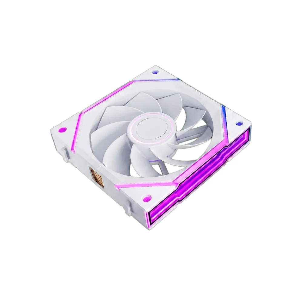 AsiaHorse Nyota Ultra 120mm ARGB PWM Case Fan, 1-Pack, Reverse Blade - White - Image 1