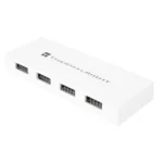 Thermalright Internal USB 2.0 Hub X5, 5-Port USB 2.0 9-Pin Hub, SATA Powered, Magnetic Mount, Internal Motherboard USB Expansion - White