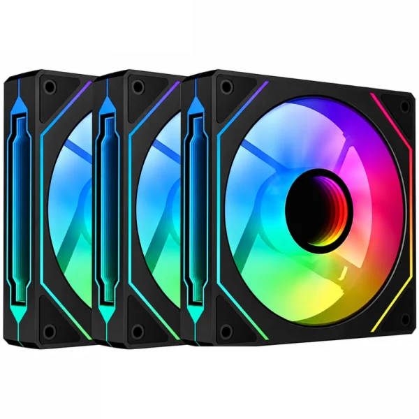 Thunder FLURRY TCS-i27 ARGB Infinity Case Fans - (3 Fans Kit/Black)