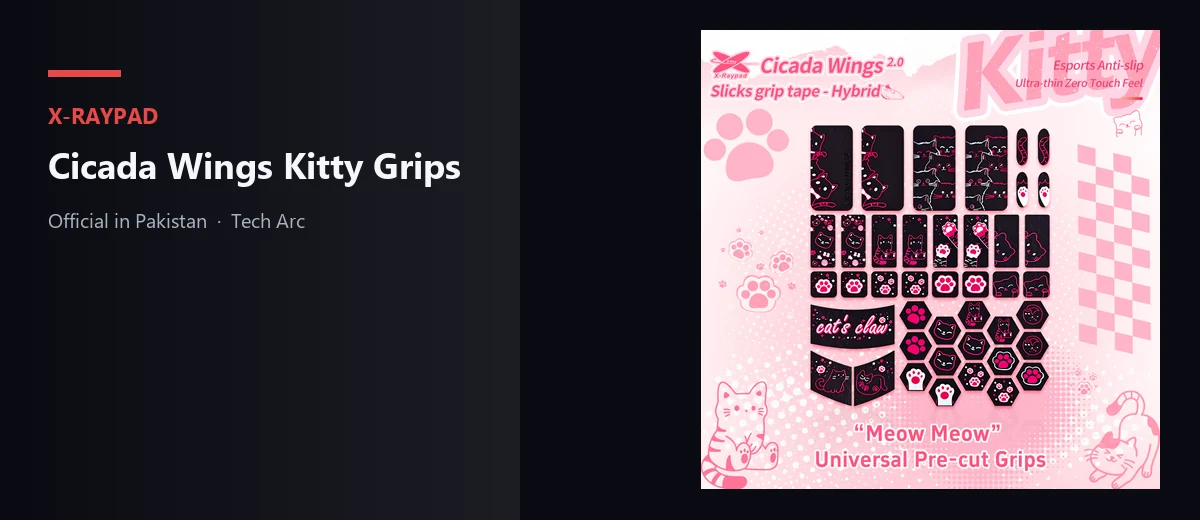 X-Raypad Cicada Wings Kitty grip tape