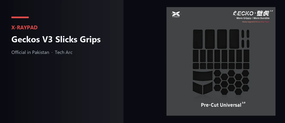 X-Raypad Geckos V3 Slicks grip tape