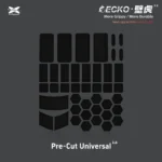 X-Raypad Geckos V3 Slicks Universal Pre-cut No-Stretch Mouse Grip Tape, Black - Image 1