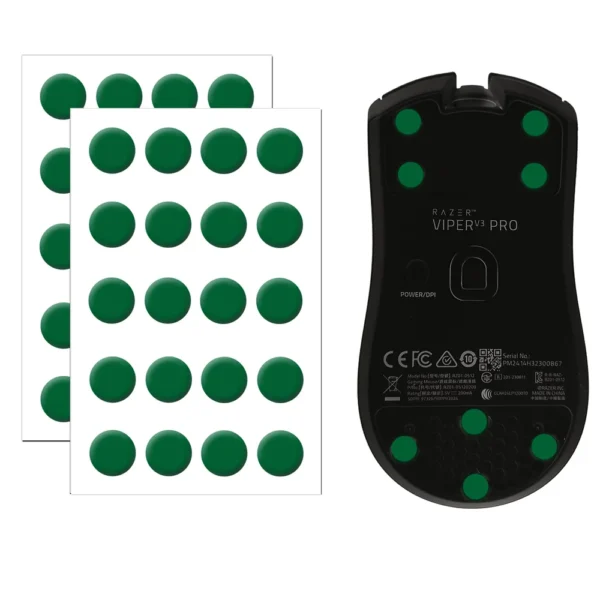 X-Raypad Jade Air Mouse Skates, 40x Universal Dots, Quiet PTFE Speed - Image 1
