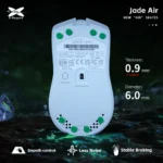 X-Raypad Jade Air Mouse Skates, 40x Universal Dots, Quiet PTFE Speed - Image 2