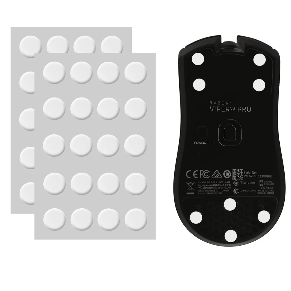 X-Raypad Jade Mouse Skates, 40x Universal PTFE Speed Dots - Image 1