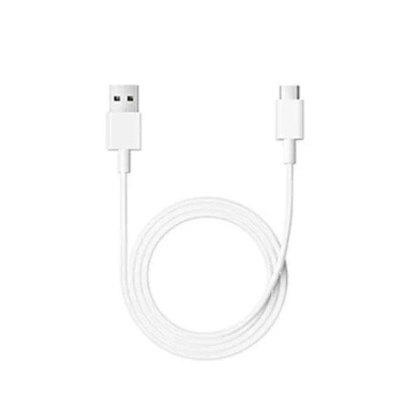 Xiaomi BHR087GGL 3A USB-A to USB-C Cable 1M Fast Charging, USB 2.0, 480Mbps Data Transfer, BC1.2 and QC Support, TPE and Stainless Steel - White